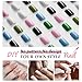 Plum Nails Press Ons: Medium Square, Short Acrylic Coffin Nails - 24 Pcs, Gel Color, Thick Solid