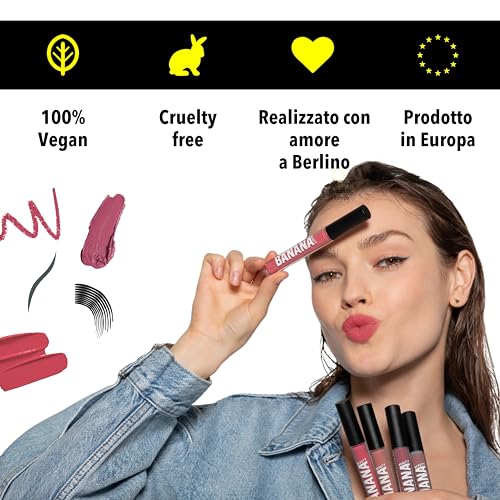 Banana Beauty Semi Matte Liquid Lipstick con