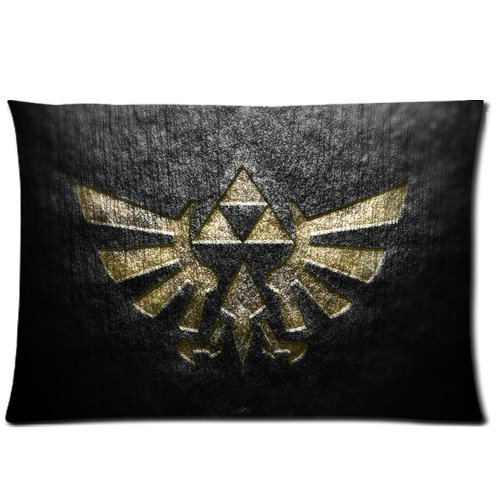 Custom The Legend of Zelda Link Golden Triforce Eagle Pattern Rectangular 20x26 Inches Hugging Pillow Case Dakimakura Creative Decorative Personalized Collectibles Pillowcase Bedding Pillow Slips