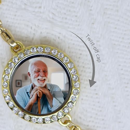 2026 Graduate Memorial Photo Charm Tassel Memorial Charm Class of 2026 Graduation 2026 DIY Photo in Memory Mortarboard Decoration for Cap and Gown Ceremony Charms (gold Clss of 2024 graduation) by UiysVasa - Image 3