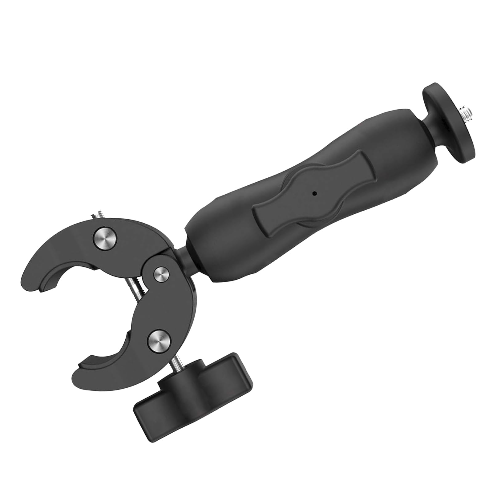 Supporto per Palo Regolabile, Staffa per Antenna Satellitare su Ponte (Supporto e adattatore argento)