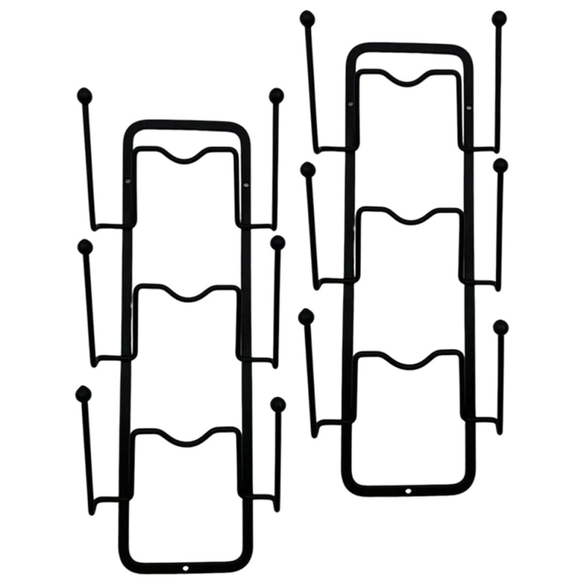 Support pour Couvercles de Casseroles Design en U sans Perçage en Acier Carbone, Lot de 2 Gain de Place et Facile à Transporter pour Rangement la Cuisine