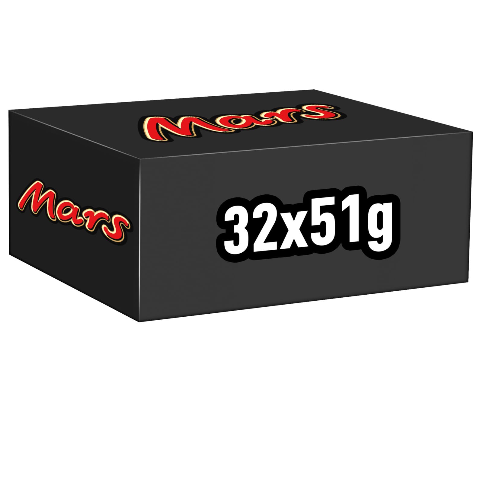 Mars Schokoriegel, mit Karamell, Nougat und Vollmilchschokolade, 32 Packungen x 51g