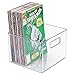 mDesign Juego de 4 Cajas organizadoras de plástico cuadradas – Cajas para...