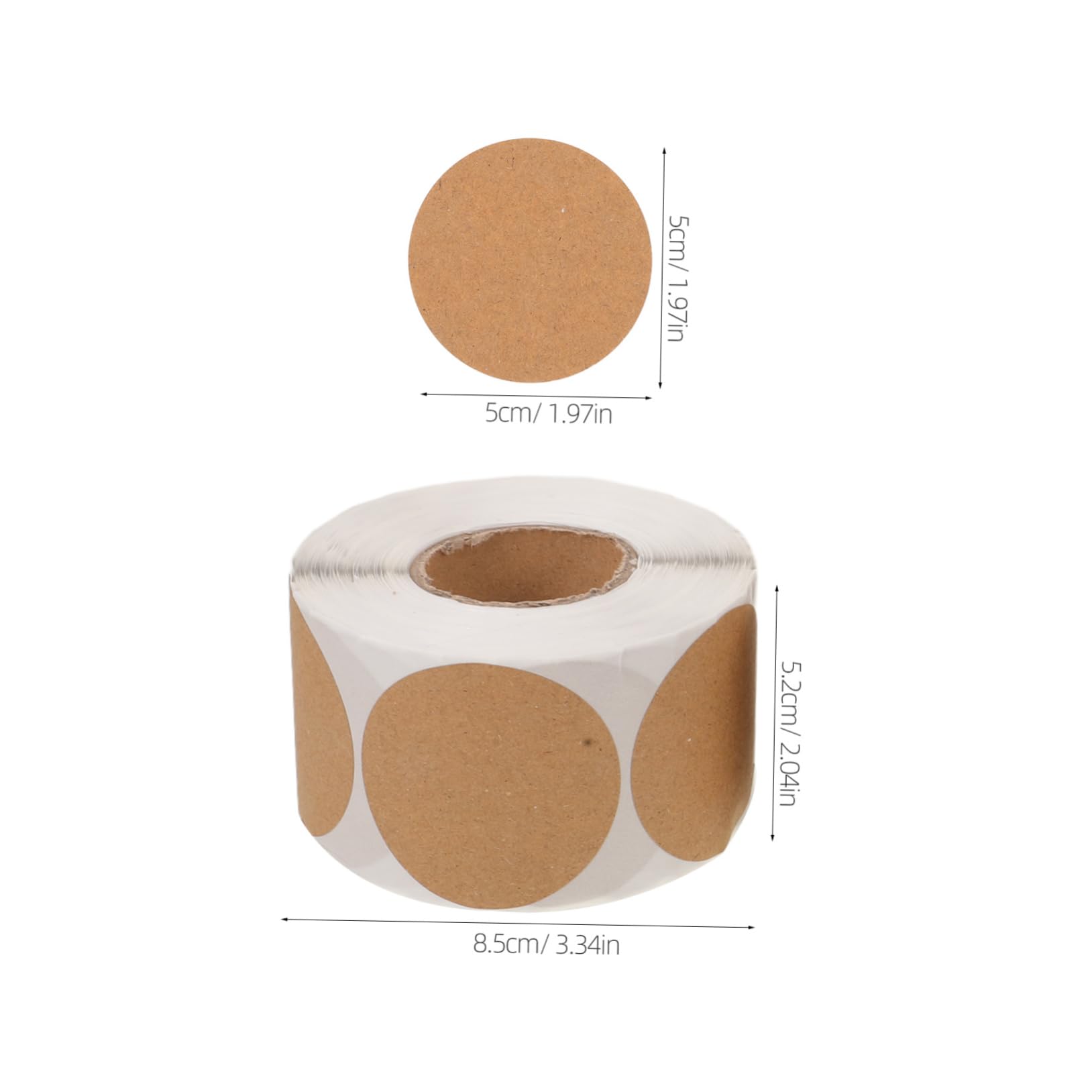 Homoyoyo 3pezzi Etichette Rotonde in Kraft Adesivi Per Sigilli Di Scatole Etichette Adesive Rotonde Per Imballaggi Regalo Spedizioni Postali Pacchi Al Dettaglio Utilizzo Per Piccole Imprese