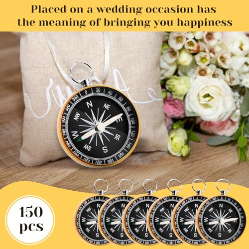 Huquary Compass Souvenir para Eventos de Viaje 150 Pcs miniatura 5