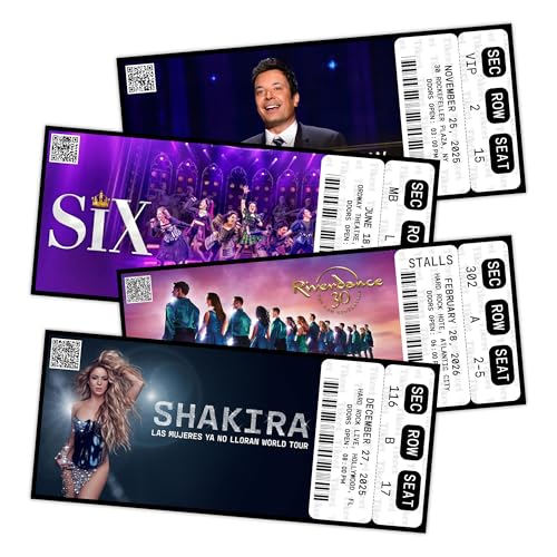 Cubarsi Custom Concert Ticket Suprise, Personalized Fake Concert Ticket Gift