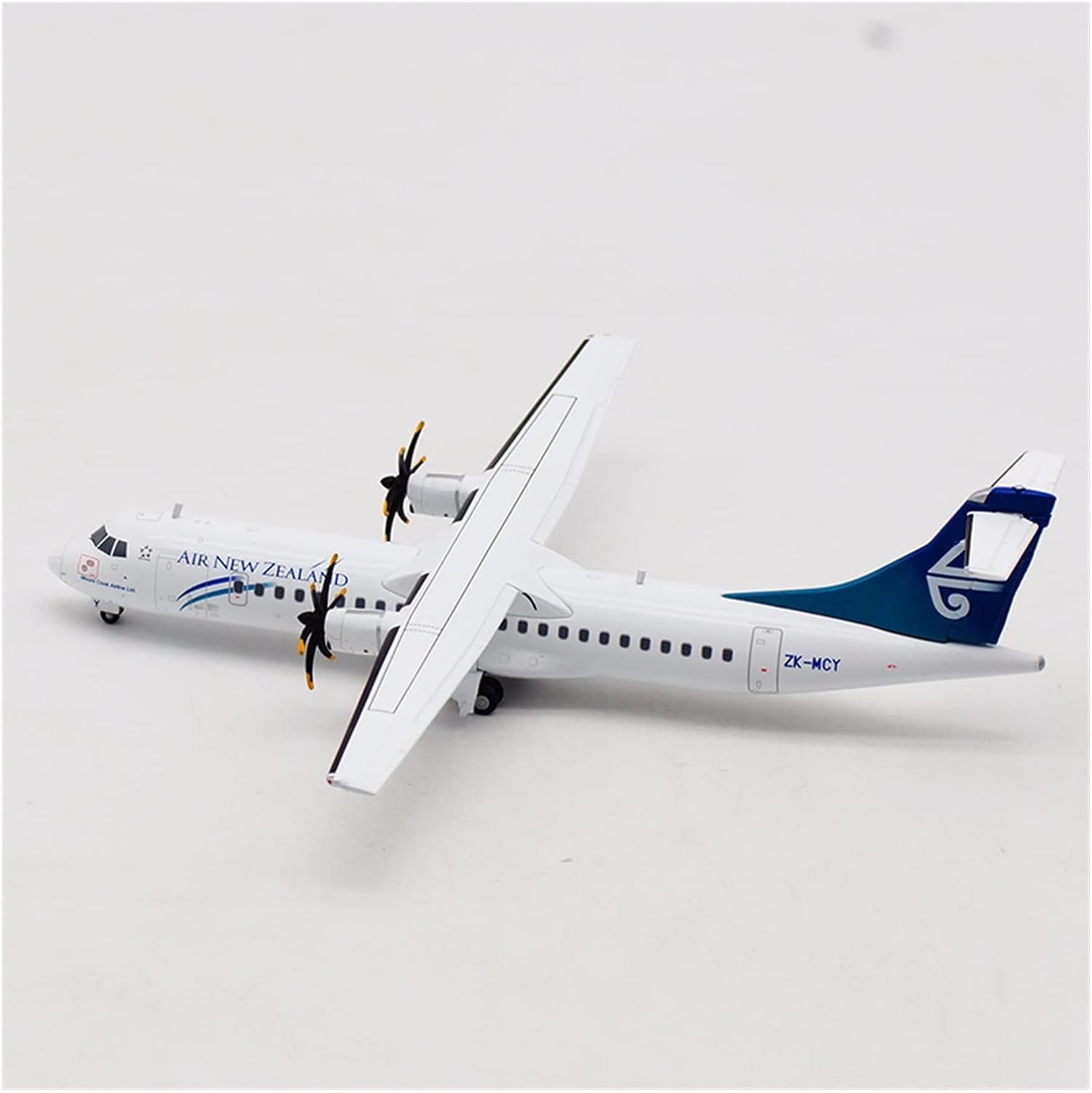 1 200 Scale Fit for Aviation ATR-72 ZK-MCY Air Miniature Decorative Plastic Airplane Kit Model Hobby Playgame Kit