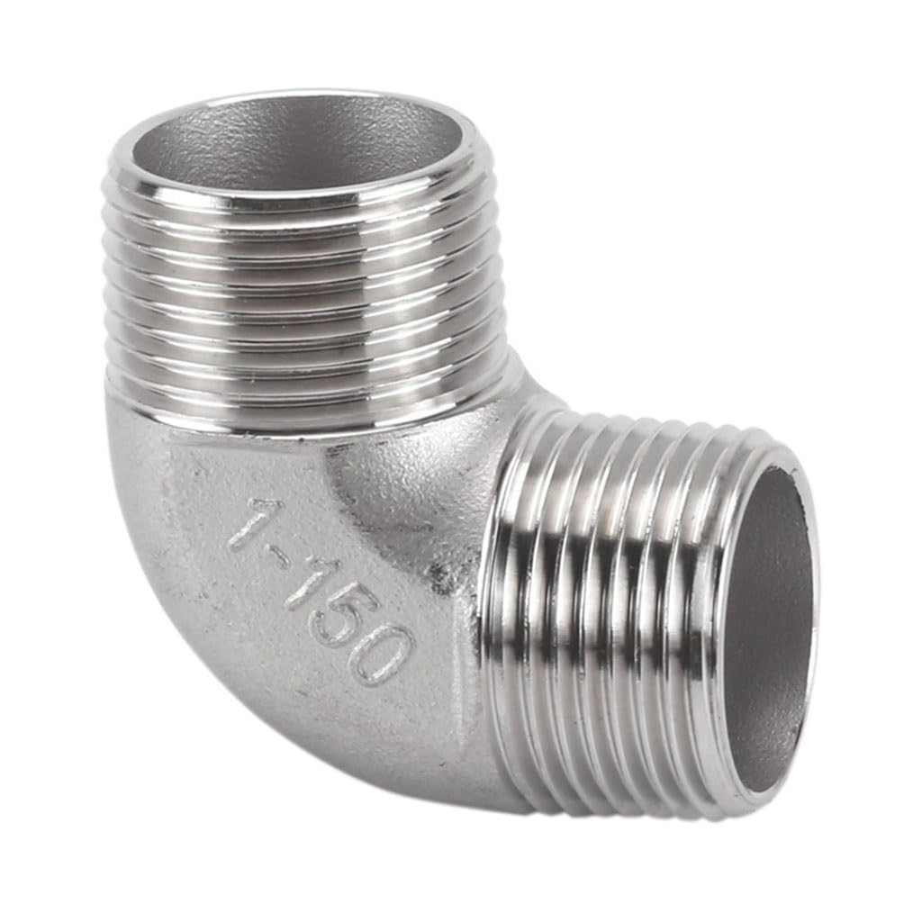 kolanko do rur, 1 szt. Kolanko z gwintem męskim/żeńskim ze stali nierdzewnej 304, 1/8 "1/4" 3/8 "1/2" 3/4 "1" kolanko 90 stopni łącznik rurowy(1/2)