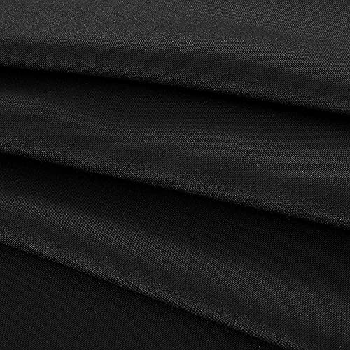 Image of Obstal 210GSM Rectangle Table Cloth, Black, 54 x 108 Inch | Heavy Duty Water Proof Microfiber Tablecloth, Decorative Fabric Table Cover for Outdoor and Indoor Use