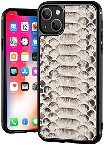 Étui iPhone 13 Mini cuir python KANUZ coque antichoc 2021