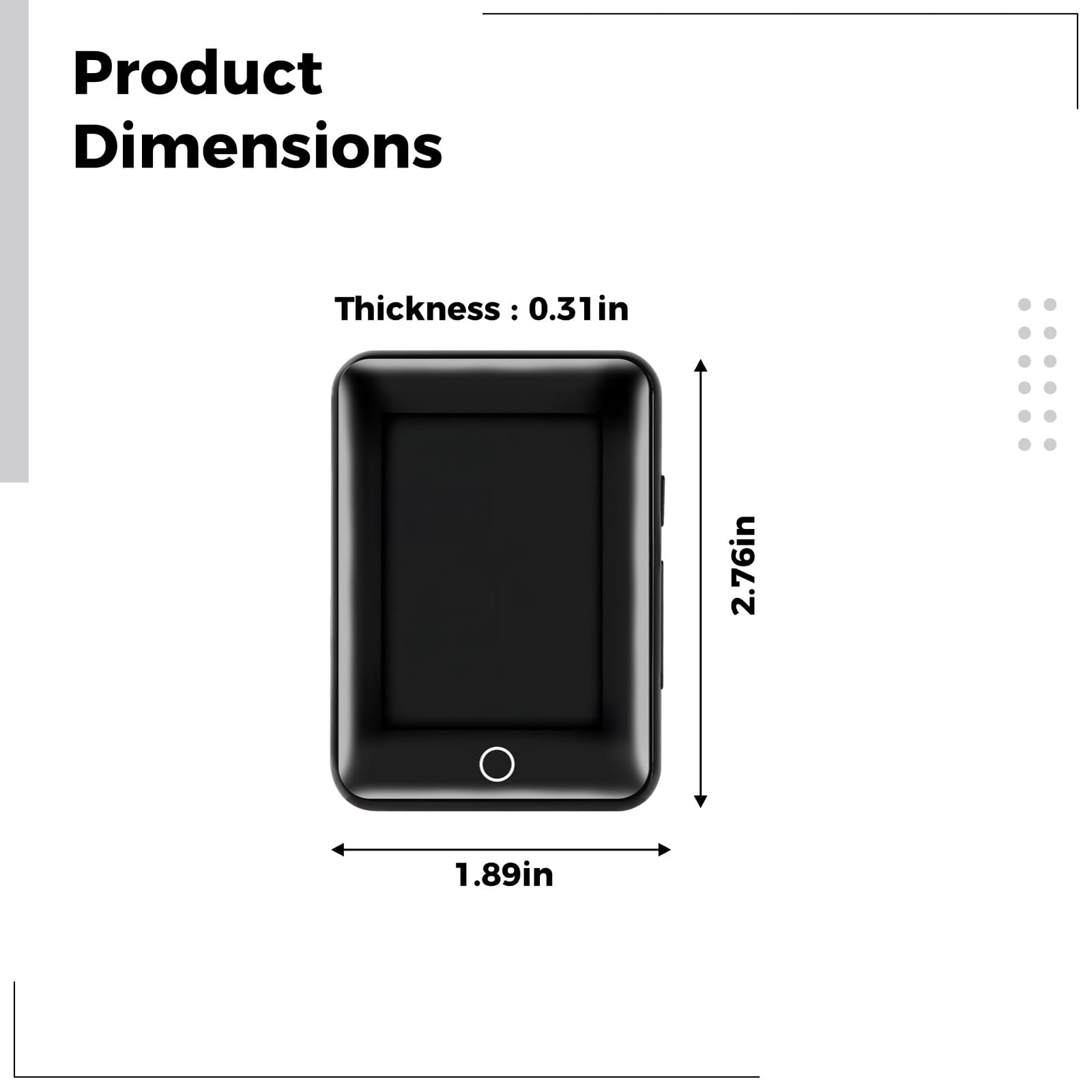 Lettore MP3, touchscreen portatile con wireless, corpo in metallo da 32 GB, MP3 a schermo intero con lettura e-book per studenti e viaggiatori