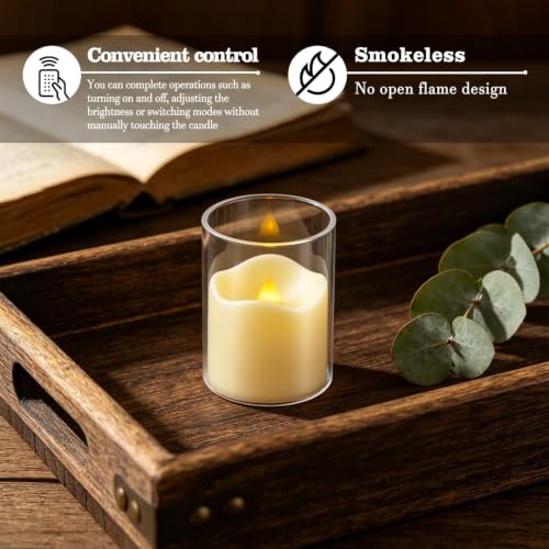 Image of fclayvts 24 Pack Flameless LED Tea Light Candles with Remote Timer