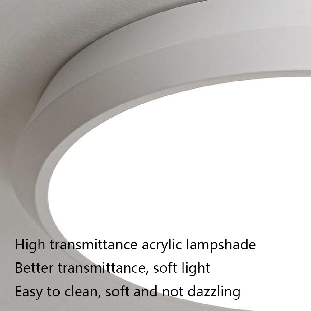 Lampa Sufitowa Do Wbudowania Nowoczesne Minimalistyczne Lampy Sufitowe LED Cienka Płaska Nowoczesna Oprawa Oświetleniowa Do Montażu Natynkowego Ściemnianie Trójkolorowe (3000K/4500K/6000K) KNBVFHG