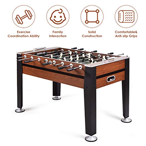 Image of Goplus 54 inch Foosball Table, Soccer Game Table Competition Sized Football Arcade for Adults, Kids, Indoor Game Room Sport