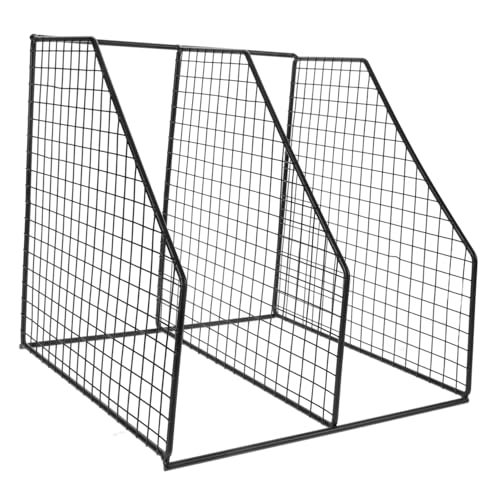 Baluue Organizador de Ollas y Sartenes para Cocina Estante de Esquina Resistente y Espacioso para Almacenamiento bajo Fregadero Estructura de Malla Negra de Ahorro de Espacio y