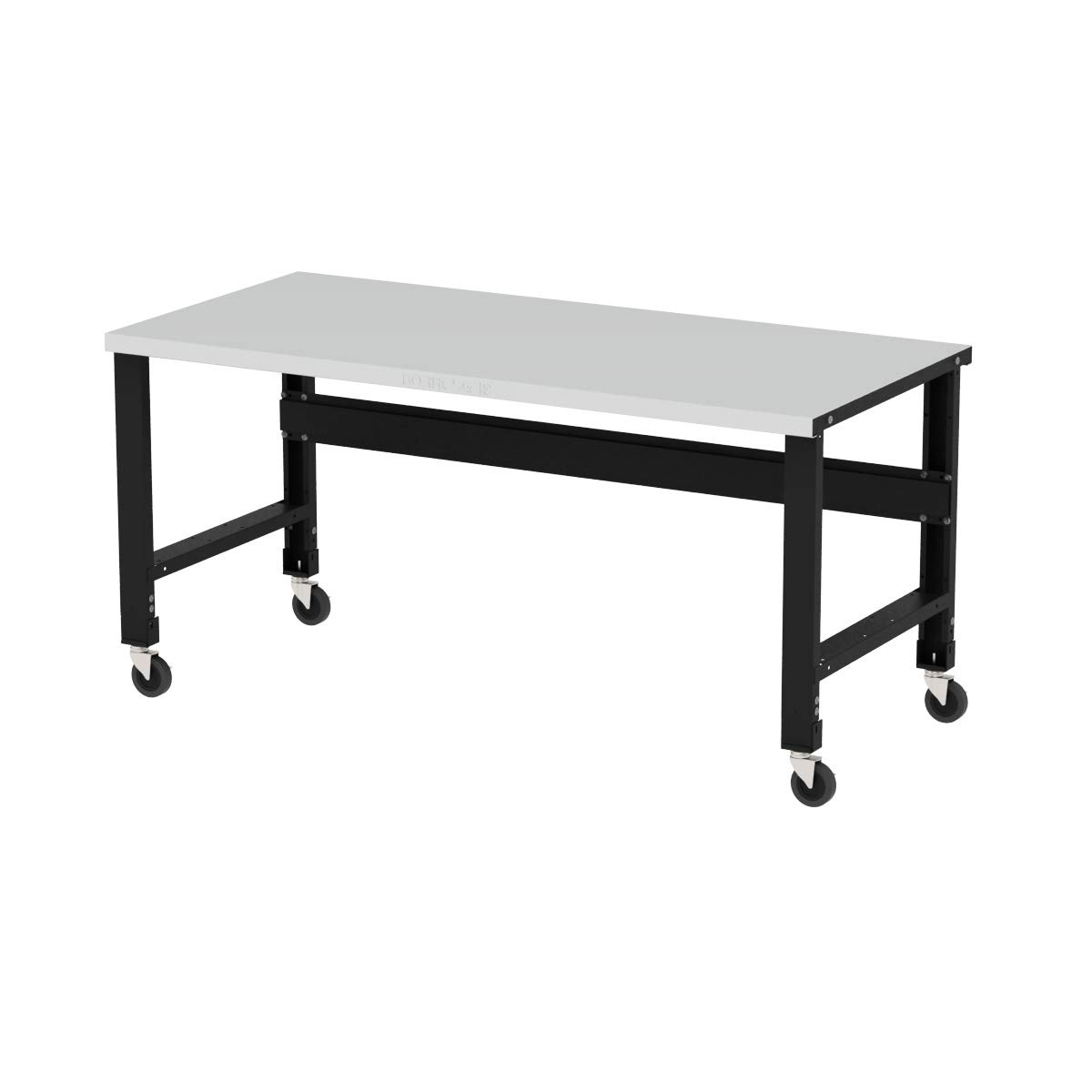 Borroughs72" W x 34" D Heavy-Duty Mobile Workbench, Stainless Steel Top, 1000 LB Capacity, Casters, Adjustable Height 34-40"