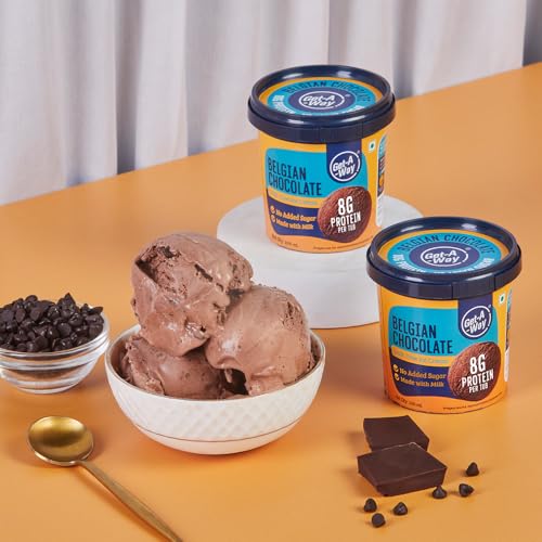 Image of Get-A-Way Belgian Chocolate High Protein Ice Cream Cup (Zero Added Sugar),100ml