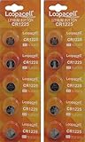 10 CR1225 Thermometer Batteries by Loopacell