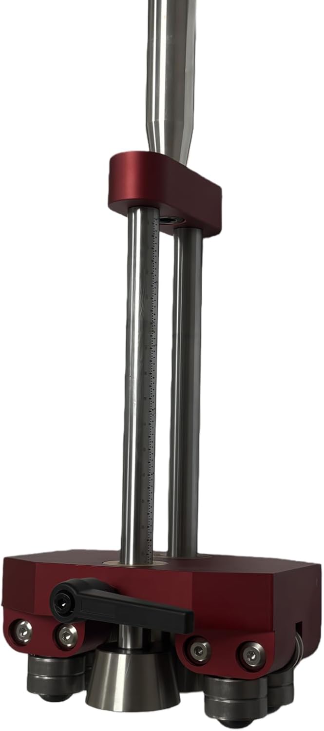 Professional Sheet Metal Roller Bender Tool, Red Aluminum Frame, 0-90 Degree Angle Adjustment, Standing Seam Roofing Edge Bender with 6 Rollers