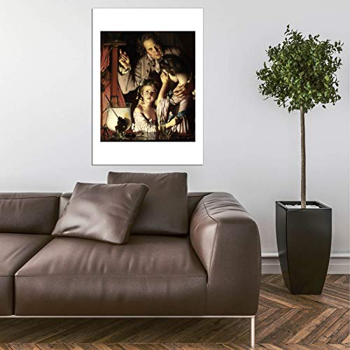Une expérience sur un oiseau Tableau Joseph Wright Spiffing Prints XL Mat Encadré