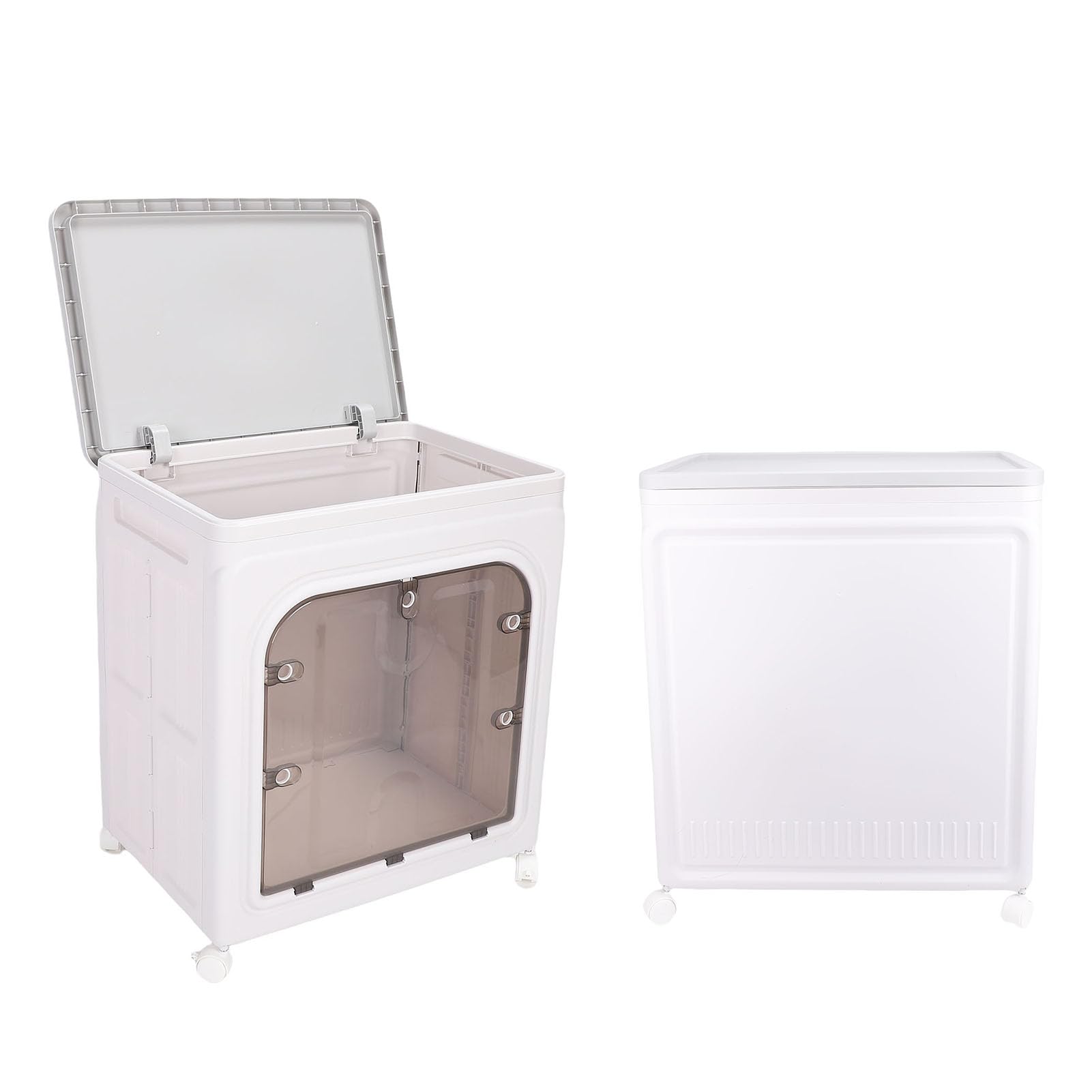 Annadue Caja de Almacenamiento Plegable de Gran Capacidad con Ruedas