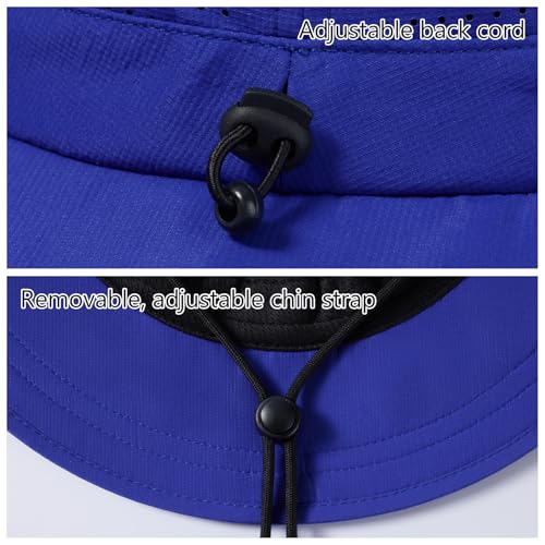 Image of UPF 50+ Bucket Sun Hat with Laser Perforated Mesh Cooling Adjustable Breathable Lightweight for Outdoor Men Women