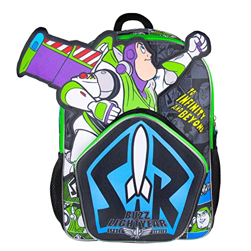 Toy Story Buzz Lightyear Die Cut 3D Character Design 16" Backpack #TOP1