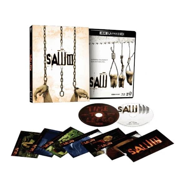 Saw III (2006) – 4K UHD + Blu-ray Limited Edition 3D Lenticular Hardcase + Art Cards