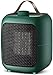 RENXR Grzejnik ceramiczny 900 W, elektryczny grzejnik kosmiczny, ciche szybkie ogrzewanie, gorący i naturalny wentylator wiatrowy z ochroną przed przegrzaniem i przewróceniem,Green