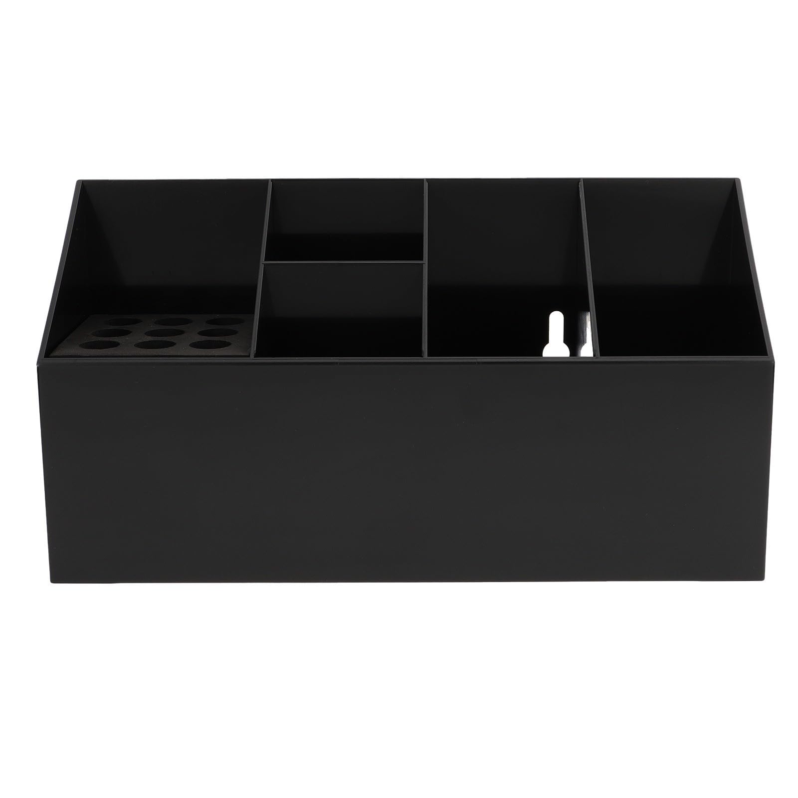 Caja de Tijeras de Peluquería Abs Negra para Salón y Hogar