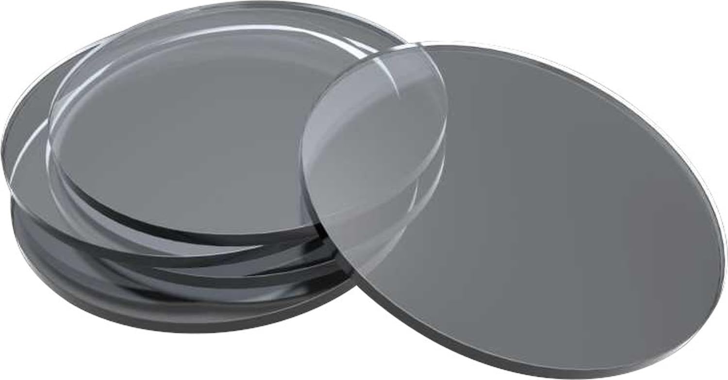 GreenStuff World GSWD-10423 Clear Acrylic Base, 3.1 inches (80 mm), Round, Display Base