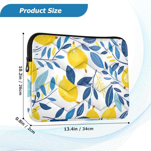 Funda para portátil de 13-14 pulgadas con diseño limón miniatura 3