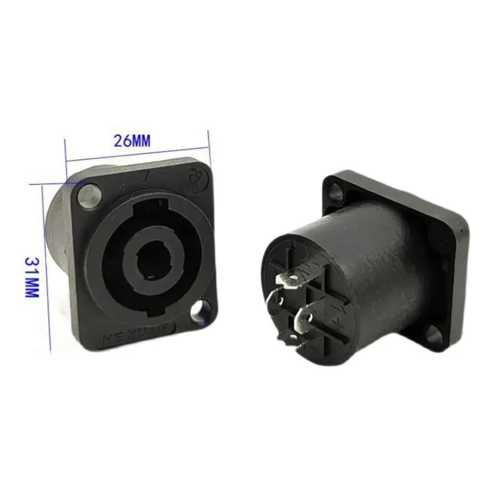 Konwerter wtyczek jack, Złącze audio 4-pinowe, wzmacniacz głośnikowy, konwerter z blokadą(8,5PCS)