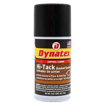 Dynatex 143328 Hi-Tack Gasket Spray 9oz - Aerosol Adhesive/Sealant, High Tack Gasket Sealant, Quick Drying, Resistant to Automotive Fuels and Oils, Suitable for Heavy Gasket Assembly