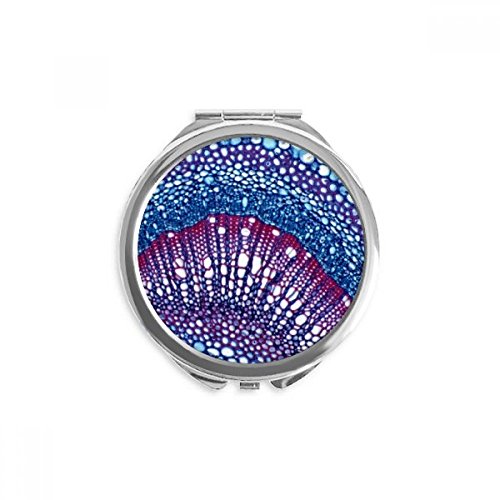 Miroir portable science cellulaire microcosmique de maquillage rond main