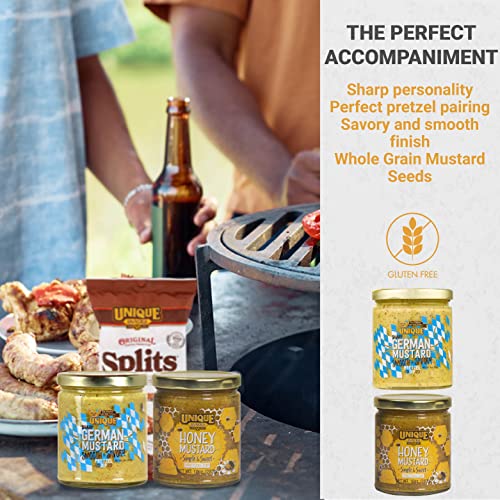 Unique Snacks Bundle Pack, 6 Pack Original Splits, 1 Pack German Mustard and 1 Pack Honey Mustard image 5