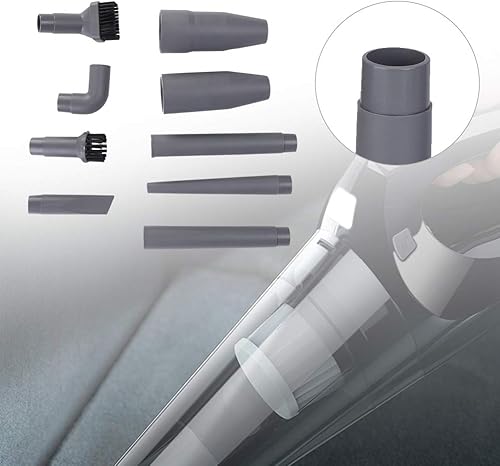 Miniatura 3 de 9 accesorios universales de ABS de 1.260 in/1.378 in, accesorios de vacío grises, económicos para polvo limpio en las esquinas, aspiradora de