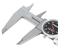 Vista 5 de Accusize Industrial Tools 0-12'' by 0.001'' Black Face, Red Needle, Dial Caliper Stainless Steel in Fitted Box, P920-B212