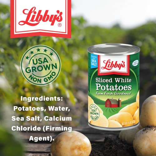 Libby's Sliced White Potatoes | Delicious Mildly Sweet Flavor And Pleasant White Color | Seasoned With Sea Salt | Grown & Made In Usa | 15 Oz (Pack Of 12) #TOP2