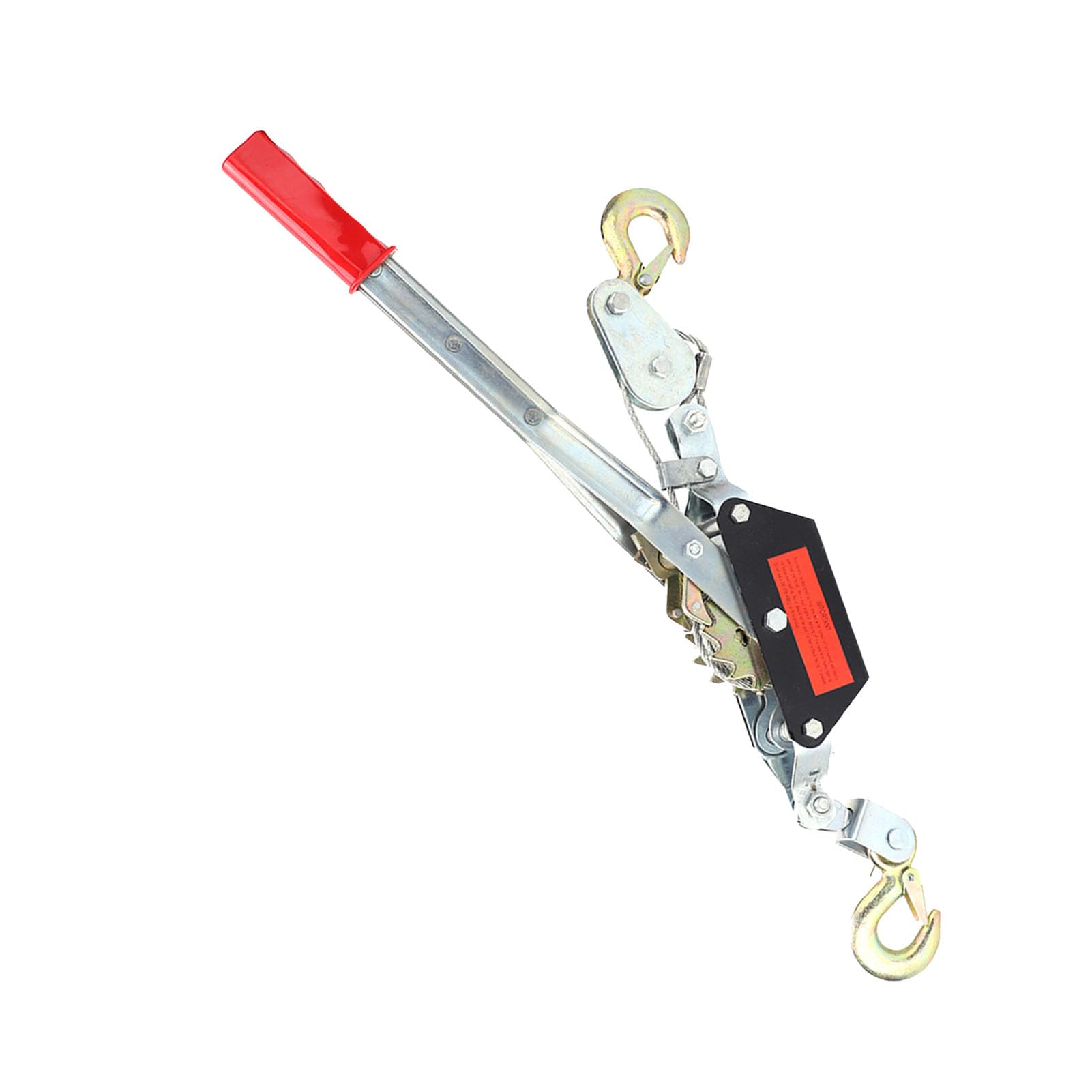 Tbest Estrattore Manuale per Fune Strumento di Serraggio Mini Tenditore Strumento di Sollevamento a Doppio Gancio Argani Automobilistici 2 Tonnellate (2T)