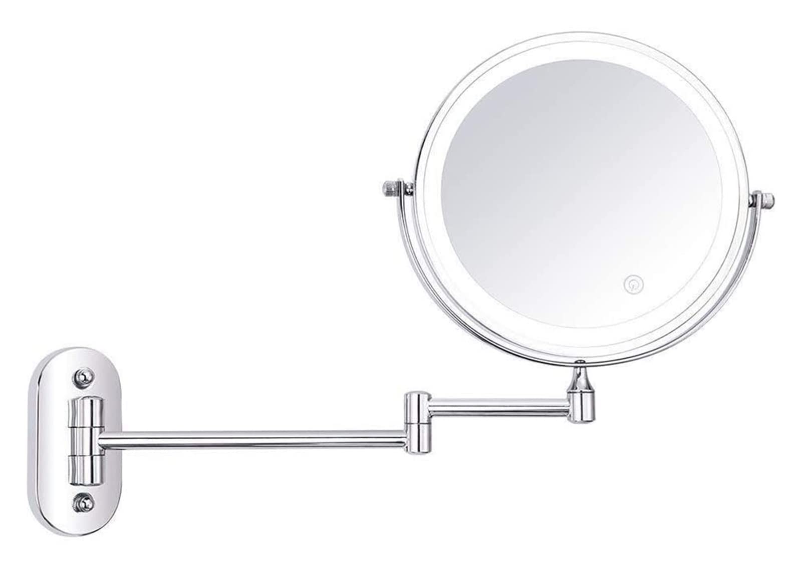 Miroir pliant de 8 pouces illuminé pour réussir son maquillage et son rasage