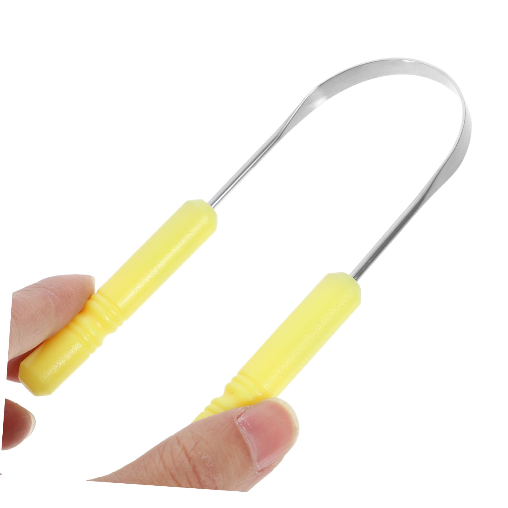 CALLARON 5 Set Raschietto Per Lingua Raschietto Della Lingua Raschietti Per La Lingua Per L'igiene Orale Raschietto Per L'igiene Orale Pulisci Lingua Acciaio Inossidabile Giallo 3 Pezzi * 5