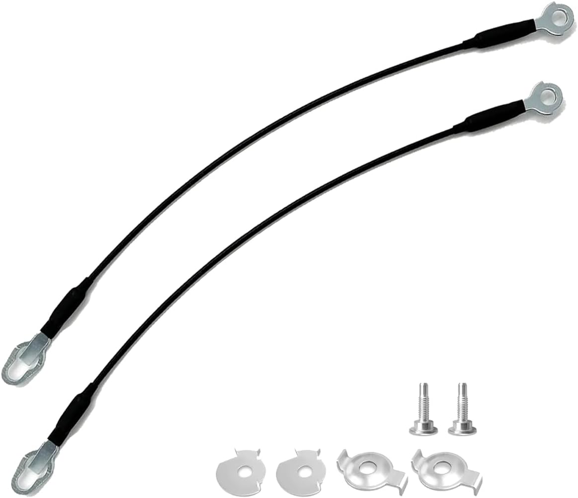 Tailgate Support Cable Check Strap Tail Gate Stay Assembly for Ford F-150 2004-2014 for Lincoln Mark LT 2006-2008 Replace 4L3Z-5443052-AA 4L3Z-5443053-AA
