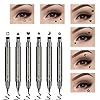 Ownest 6 Pcs Liquid Eyeliner Set,Double-Side Waterproof Smudge-proof Eyeliner Stamp Pen Eyeliner Tattoo Tool Makeup-Smiley, Triangle,Heart,Star,Moon,Flower