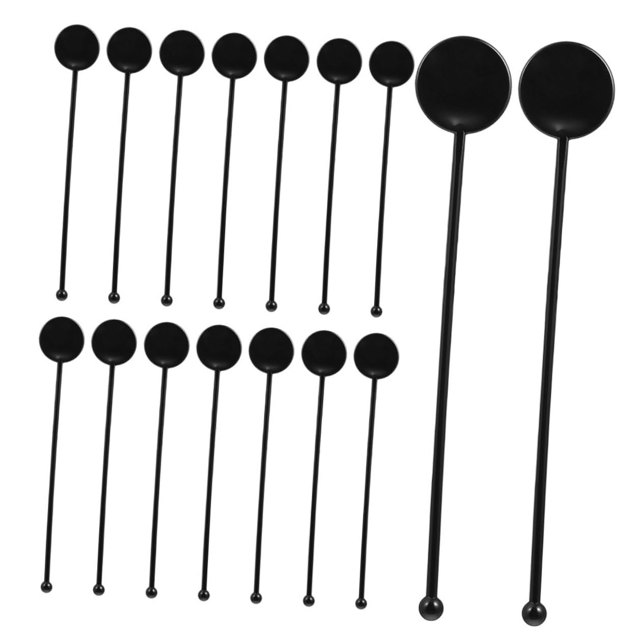 SOLUSTRE 150pcs Drink Stirrer Bar Cocktails Stirrers Cocktail Stir Sticks Mixer for Drinks Mixing LED Sip Drinks Garnish Skewer Sticks Beverages Cocktail Sticks Plastic re-usable