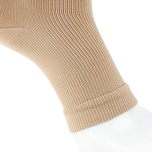 Andoer 2 pares de meias de compressão com zíper perna panturrilha mangas para corrida caminhada esca