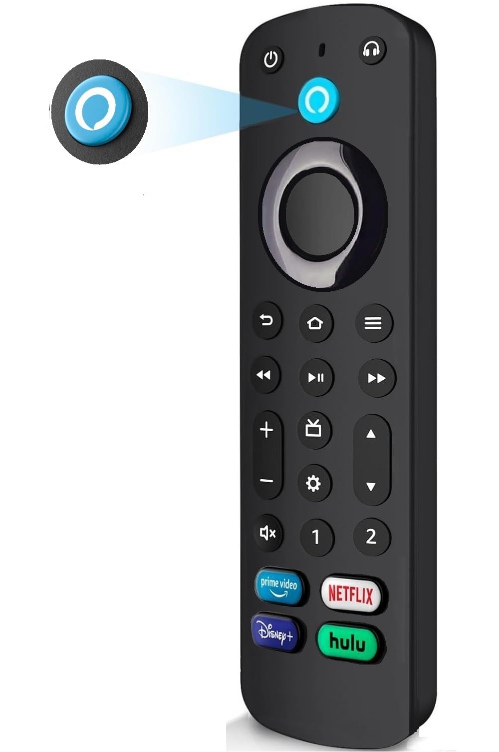 Replacement Remote Control Pro Plus with Voice for Insignia, Toshiba Smart TV for TV-Stick/TV-Cube Compatible with Insignia/Toshiba/Pioneer Fires Smart TVs