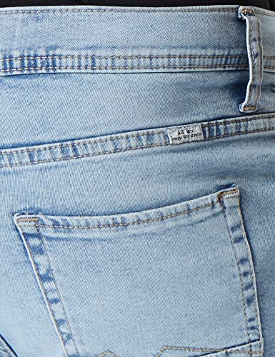 Short en jean Blend coupe droite ajustable et coutures renforcées