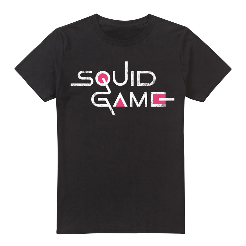 Squid Game Unisex Black - Logo T Shirt, Large